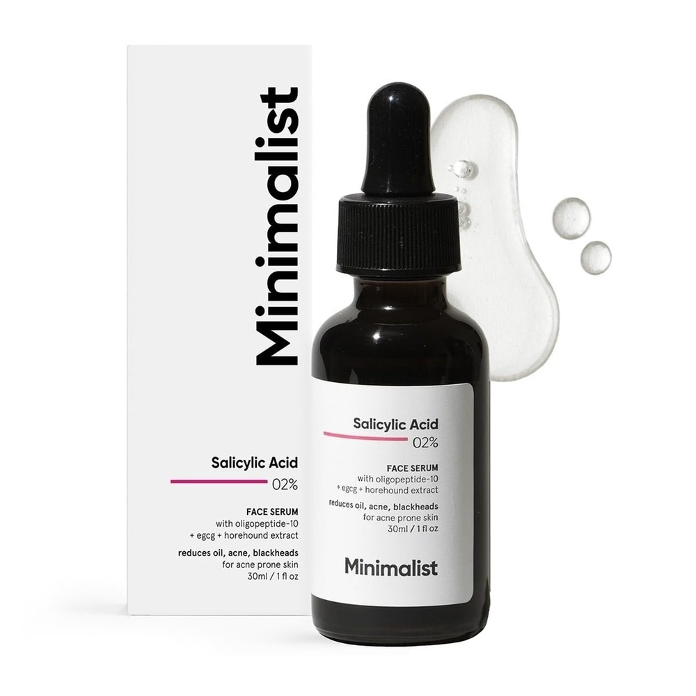 Minimalist 2% Salicylic Acid Face Serum 30ml Acne Pore Treatment Oil Control NEW
